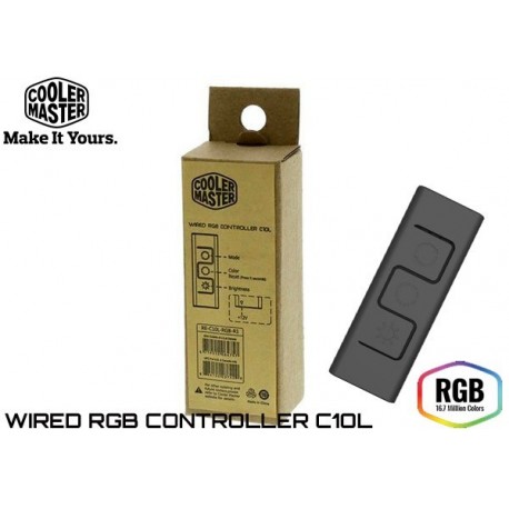 CONTROLADOR COOLERMASTER C10L RGB CON CABLE (RE-C10L-RGB-R1)