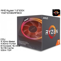 AMD RYZEN 7 2700 3.2GHz (4.1GHz TURBO) OCTA CORE (TDP 65W) (AM4)