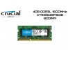 4GB DDR3L 1600MHZ 1.35V CL11 CRUCIAL SODIMM (CT51264BF160B)