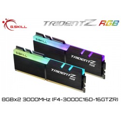 16GB DDR4 3000MHz (8GBx2) G.SKILL TRIDENT Z RGB (F4-3000C16D-16GTZR)