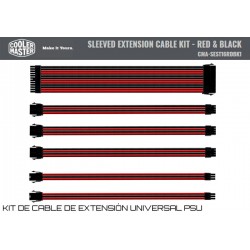 COOLER MASTER SLEEVED EXTENSION KIT (BLACK-RED)