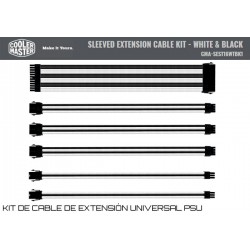 COOLER MASTER SLEEVED EXTENSION KIT (BLACK-WHITE)