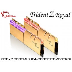 16GB DDR4 3000MHz (8GBx2) G.SKILL TRIDENT Z Royal (F4-3000C16D-16GTRG)