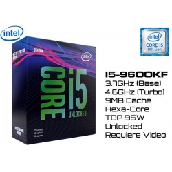 3.7GHz INTEL I5-9600KF 9MB CACHE (LGA1151) 9NA GEN (COFFE LAKE) (UNLOCKED)