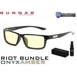 LENTES GAMER GUNNAR RIOT BUNDLE ONYX AMBER