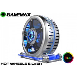 GABINETE GAMEMAX HOT WHEELS SILVER (WITH WATER COOLING)