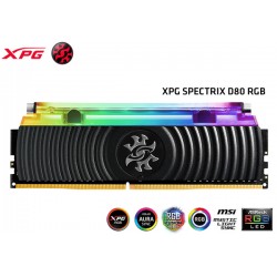 8GB DDR4 3200MHz CL16 A-DATA XPG SPECTRIX D80 LIQUID COOLING (Black) (AX4U320038G16A-SB80)