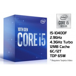2.9GHz INTEL I5-10400F (4.3GHz TURBO, 6C/12T, 12MB CACHE, 65W, LGA1200) 10MA GENERACION