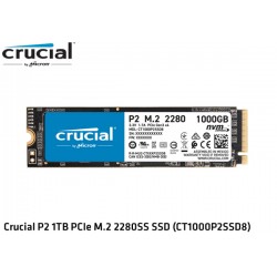 1TB M.2 SSD NVMe PCIE GEN3 X4 CRUCIAL P2 (CT1000P2SSD8) (2.400MB/1800MB)