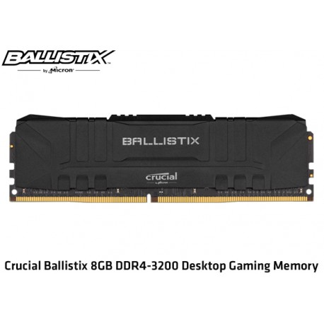 8GB DDR4 3200MHz CRUCIAL BALLISTIX (BL8G32C16U4B) BLACK