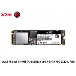 512GB M.2 2280 NVME PCIe GEN3x4 SSD A-DATA XPG SX8200 PRO (ASX8200PNP-512GT-C)