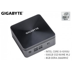 MINIPC GIGABYTE BRIX I3-10110U, 500GB M.2 NVME, 8GB DDR4, WIFI, BLUETOOTH