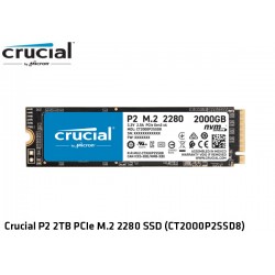 2TB M.2 SSD NVMe PCIE GEN3 X4 CRUCIAL P2 (CT2000P2SSD8) (2.400MB/1900MB)