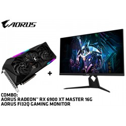 COMBO AORUS: RADEON RX 6900 XT MASTER 16G + FI32Q GAMING MONITOR