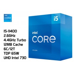 2.6GHz INTEL I5-11400 (4.4GHz TURBO, 6C/12T, 12MB CACHE, 65W, LGA1200) 11TH GENERACION