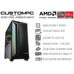 CUSTOMPC (AMD Ryzen 9 5900X): 32GB, 500GB NVME, 2TB HDD, RX 6800 XT 16GB