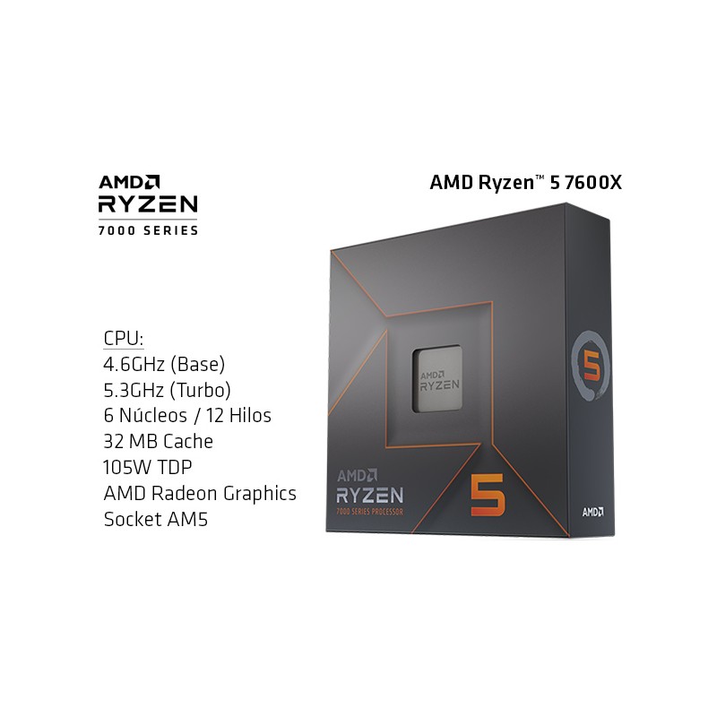 AMD AMD RYZEN 5 7600X W O COOLER